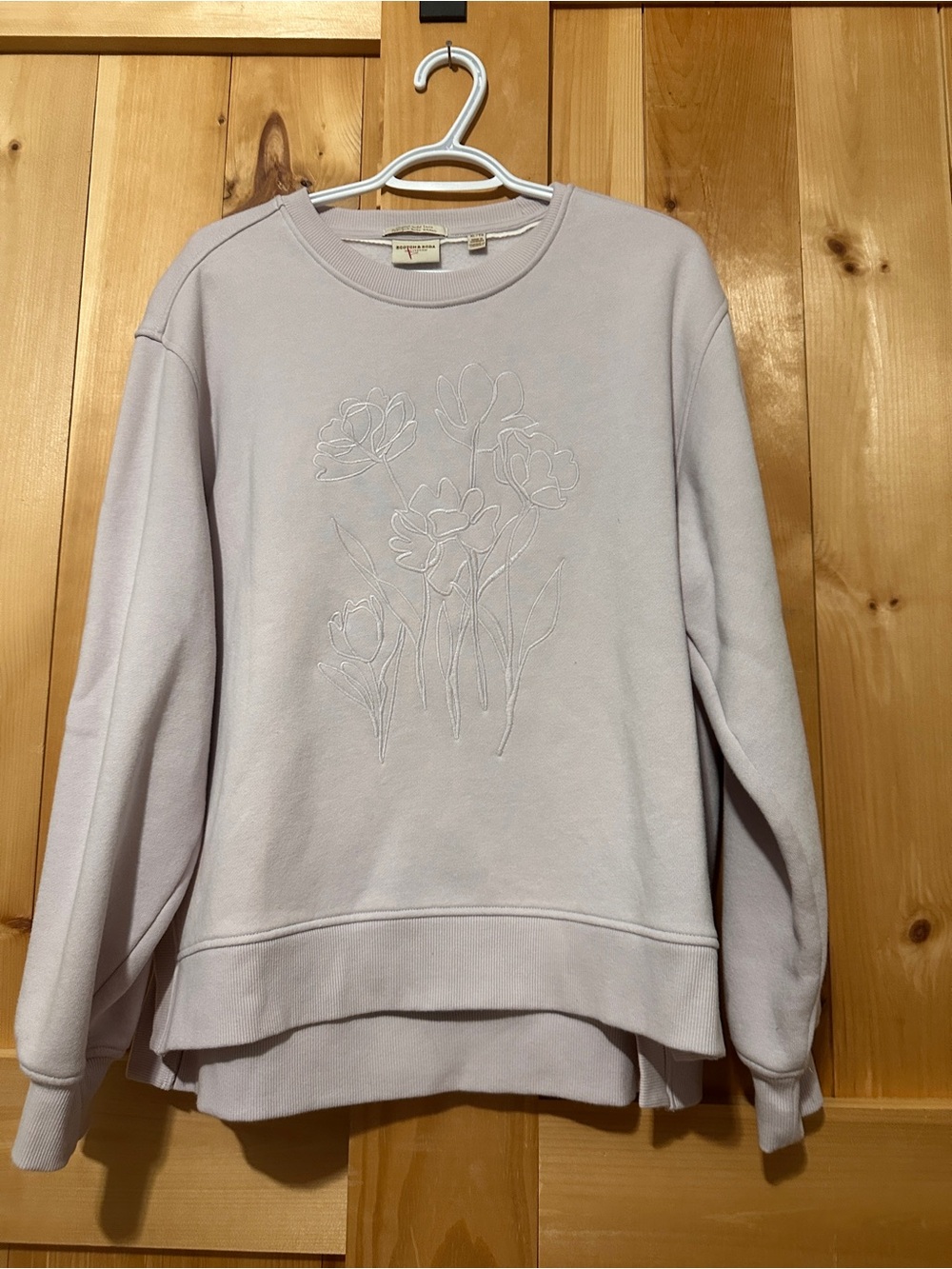 Scotch & Soda Women's Lavender Crewneck Sweater XL